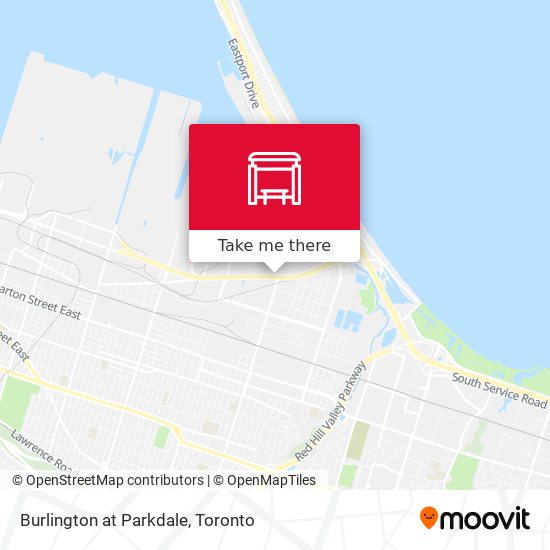 Burlington at Parkdale map