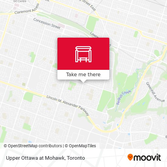 Upper Ottawa at Mohawk map