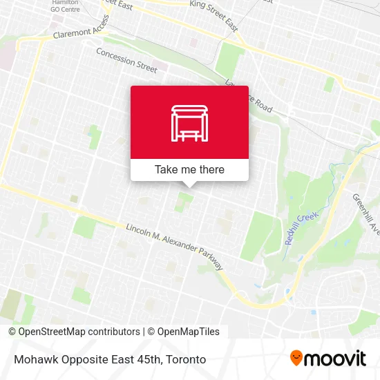 Mohawk Opposite East 45th map