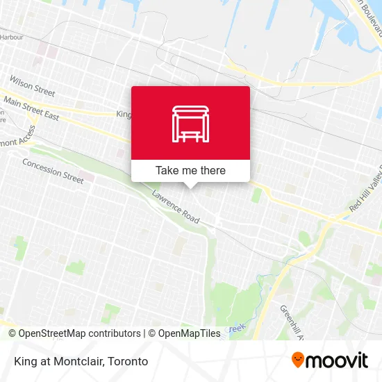 King at Montclair map
