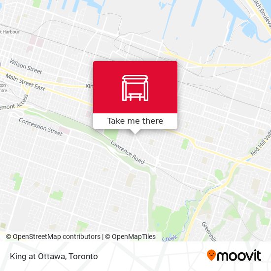 King at Ottawa map