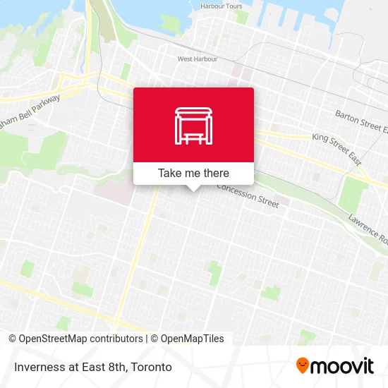 Inverness at East 8th map