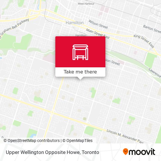 Upper Wellington Opposite Howe map
