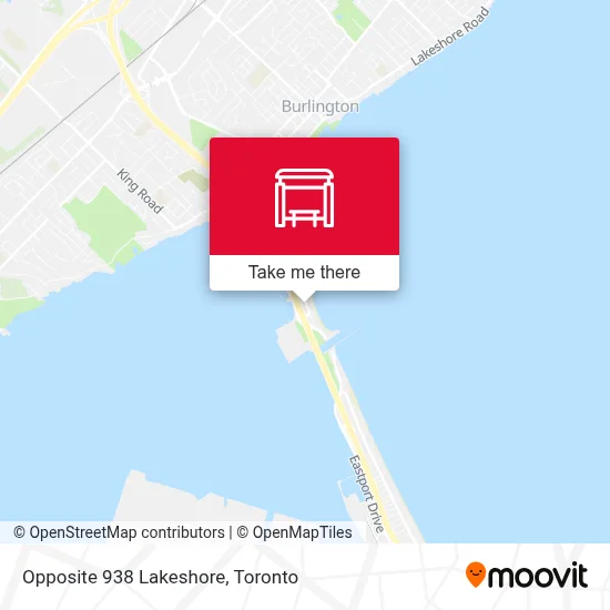 Opposite 938 Lakeshore map