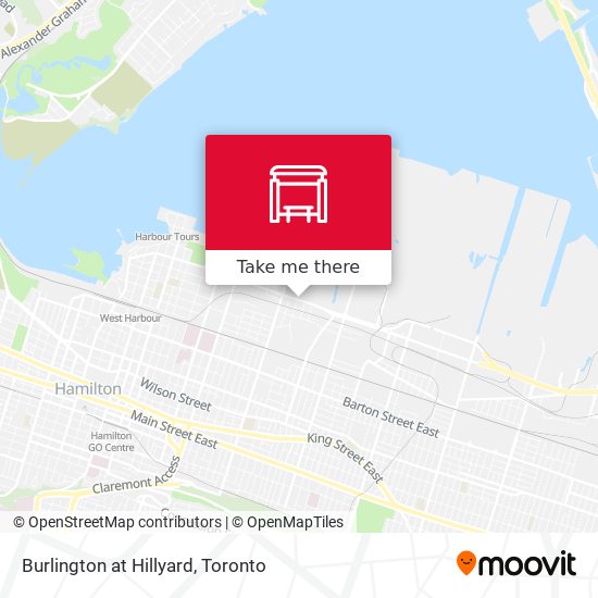 Burlington at Hillyard map