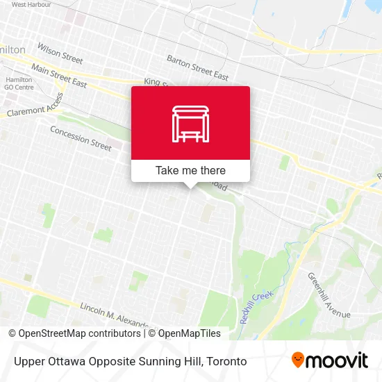Upper Ottawa Opposite Sunning Hill map