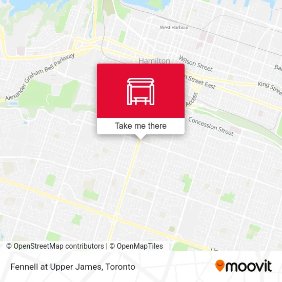 Fennell at Upper James map