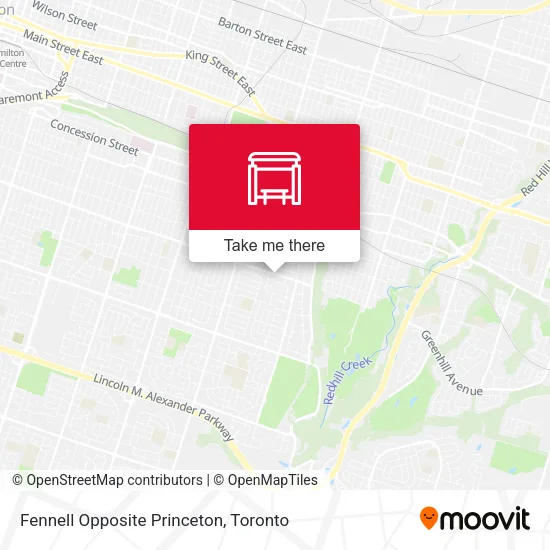 Fennell Opposite Princeton map