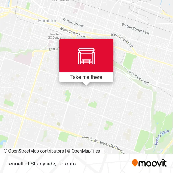 Fennell at Shadyside map