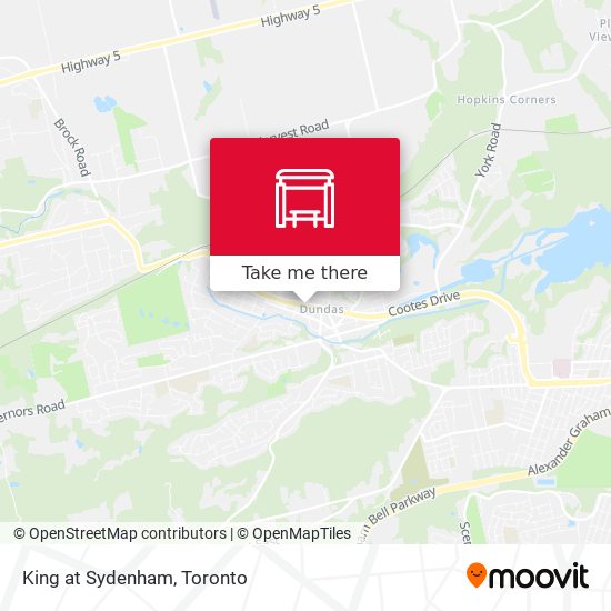 King at Sydenham map