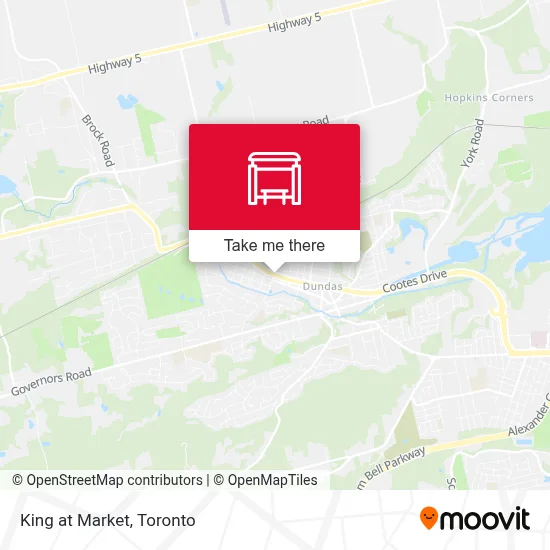 King at Market map