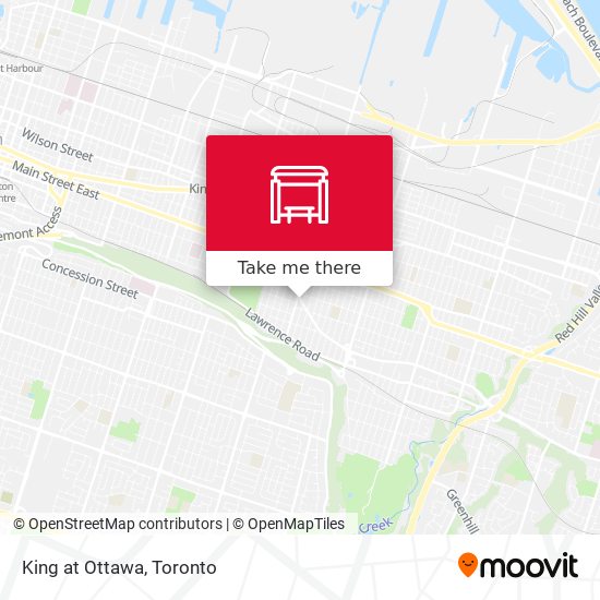 King at Ottawa map