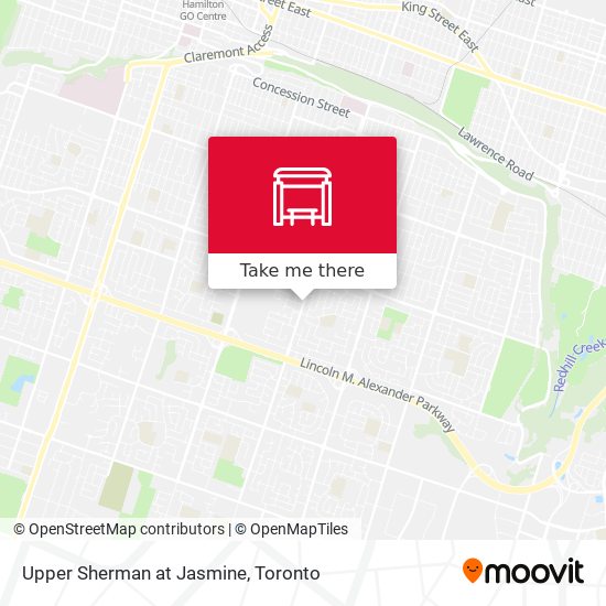 Upper Sherman at Jasmine map