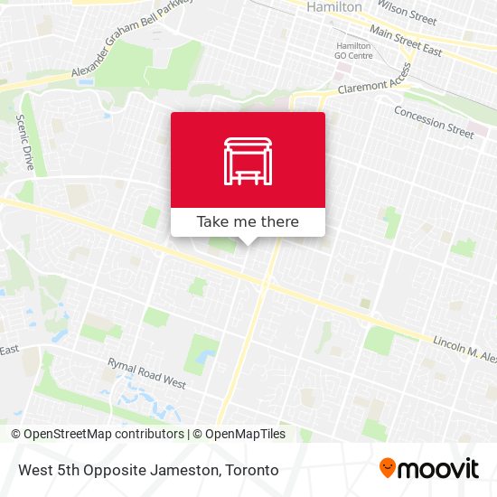 West 5th Opposite Jameston map