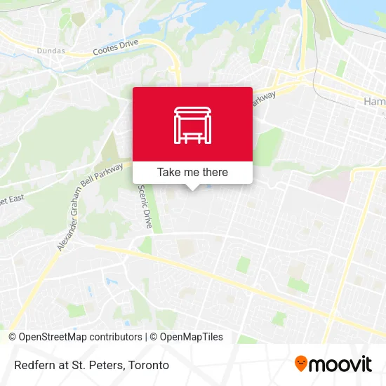 Redfern at St. Peters map