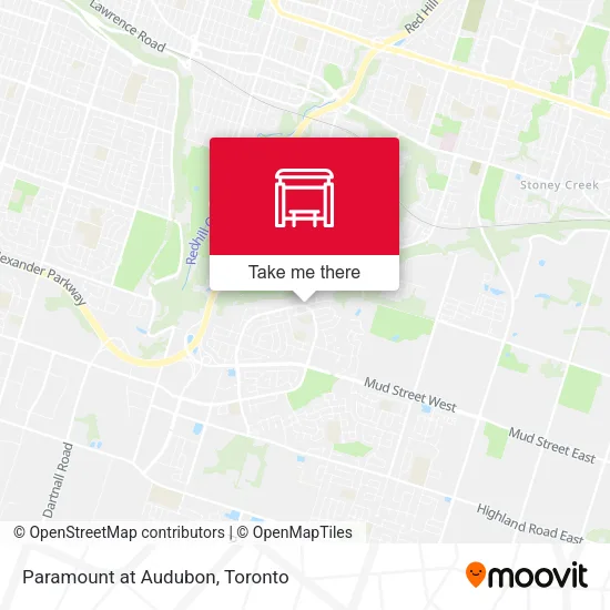Paramount at Audubon map