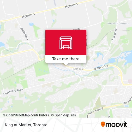 King at Market map