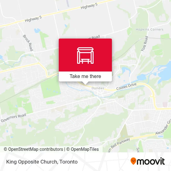 King Opposite Church map