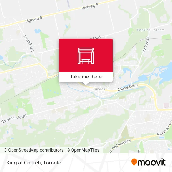 King at Church map