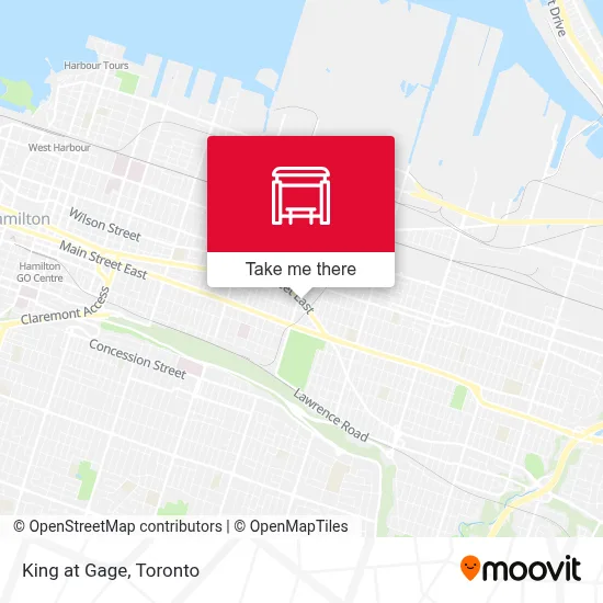 King at Gage map