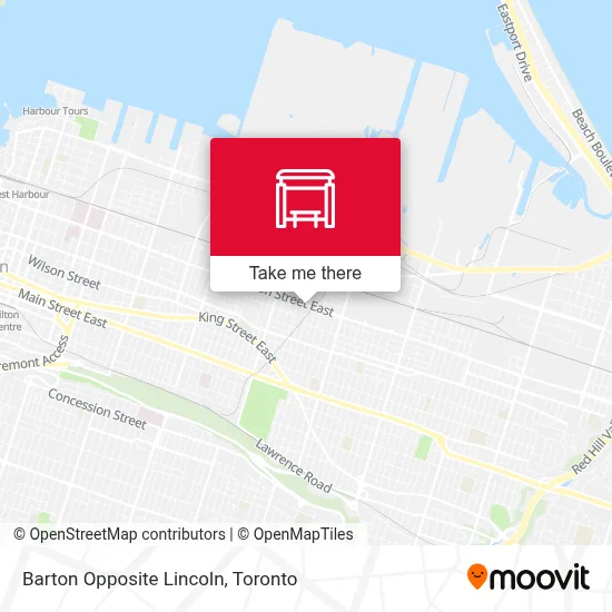 Barton Opposite Lincoln map