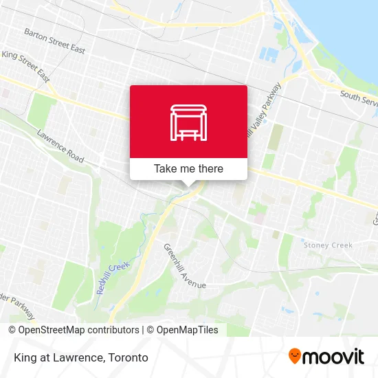 King at Lawrence map