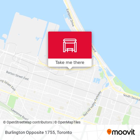 Burlington Opposite 1755 map