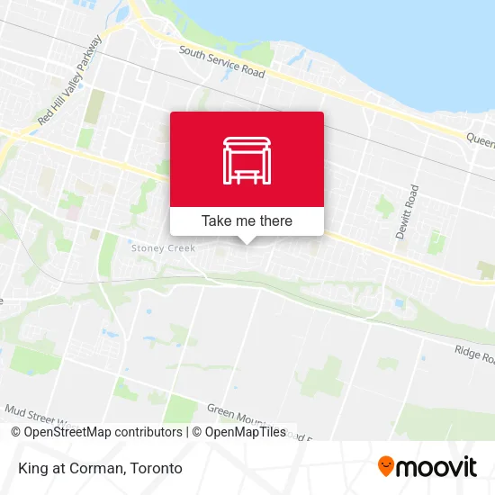 King at Corman map