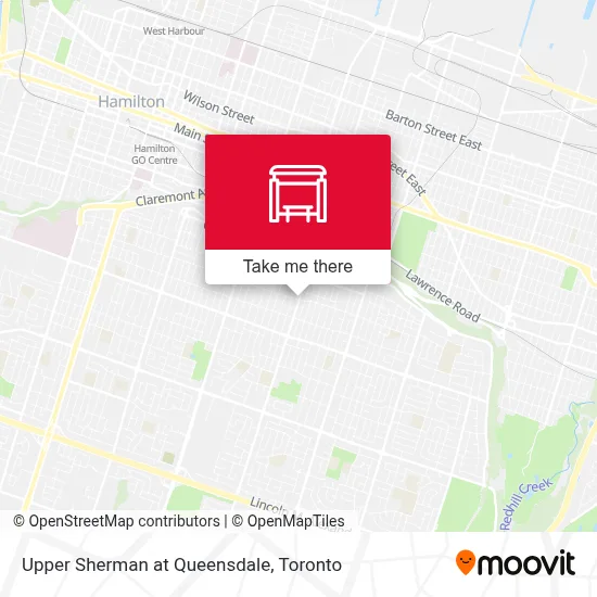 Upper Sherman at Queensdale map