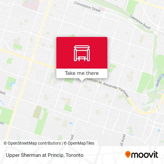 Upper Sherman at Princip map