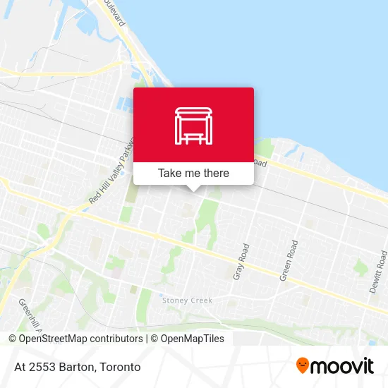 At 2553 Barton map