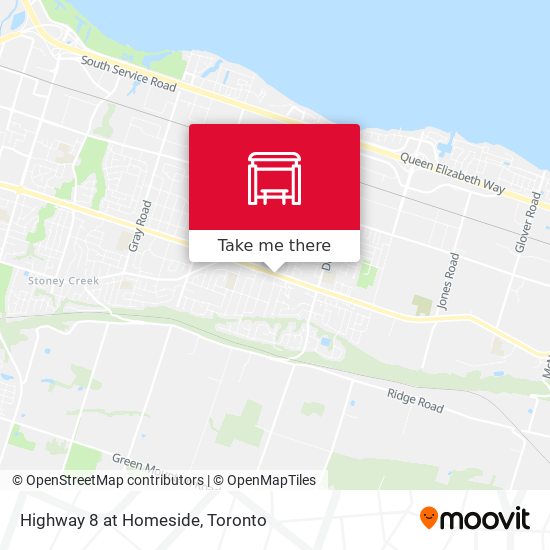 Highway 8 at Homeside map