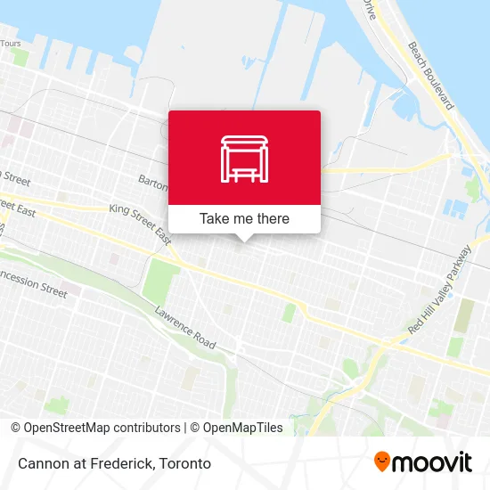 Cannon at Frederick map