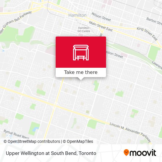 Upper Wellington at South Bend map