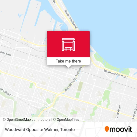 Woodward Opposite Walmer map