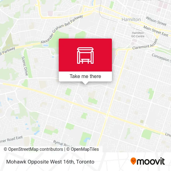 Mohawk Opposite West 16th map