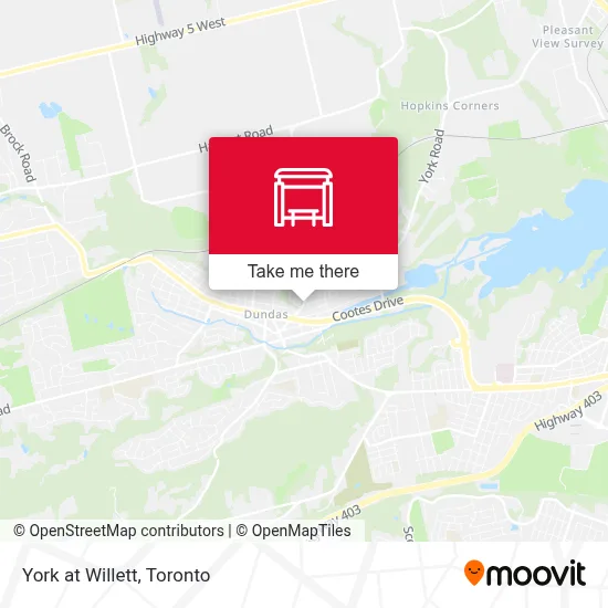 York at Willett map