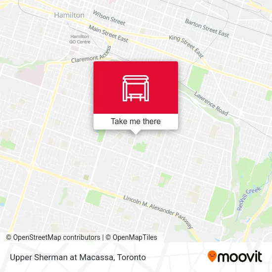 Upper Sherman at Macassa map