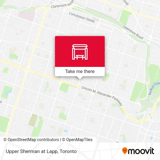 Upper Sherman at Lapp map
