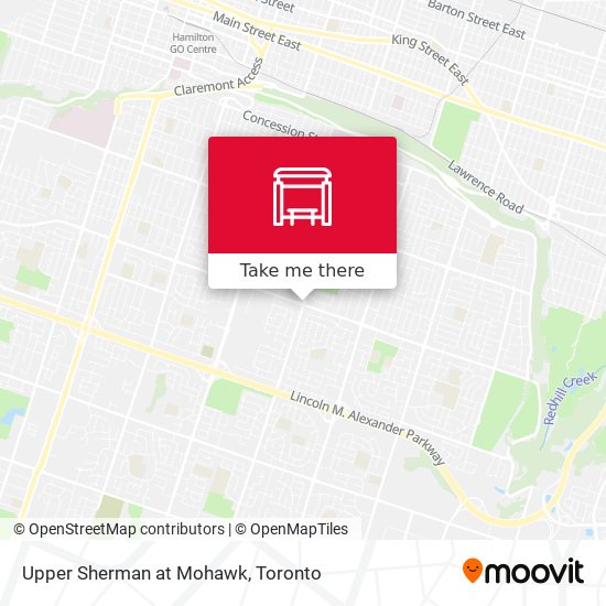 Upper Sherman at Mohawk map