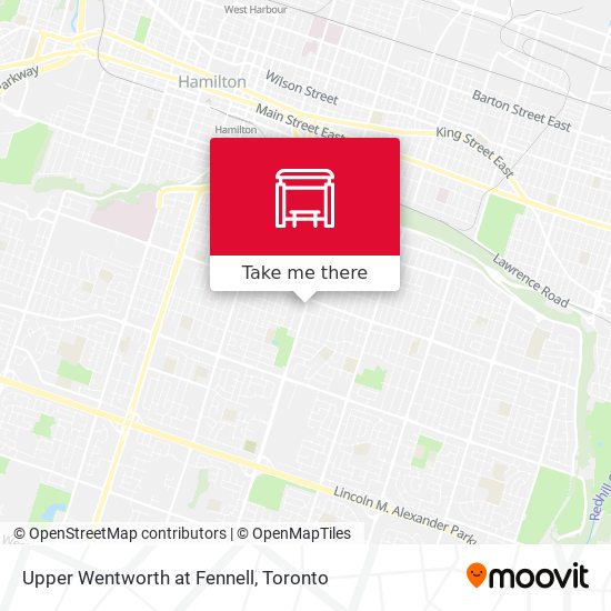 Upper Wentworth at Fennell map