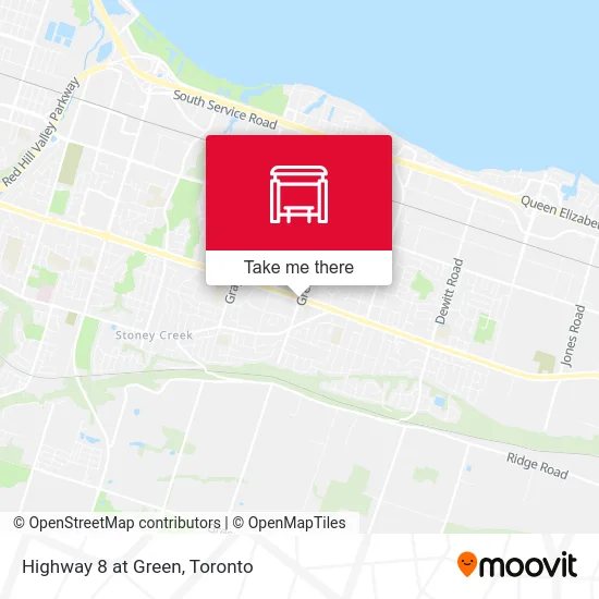 Highway 8 at Green map