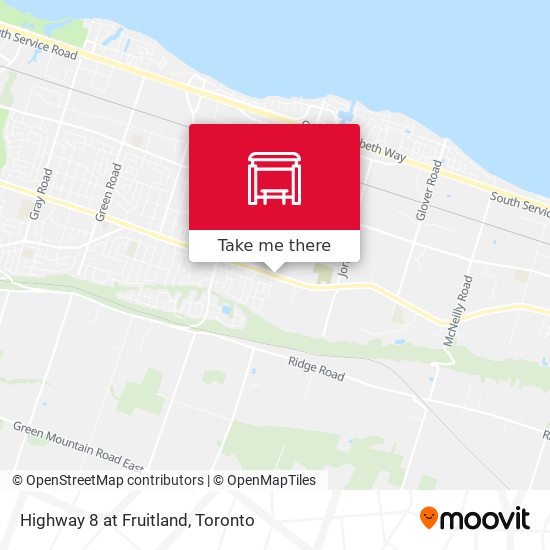 Highway 8 at Fruitland map