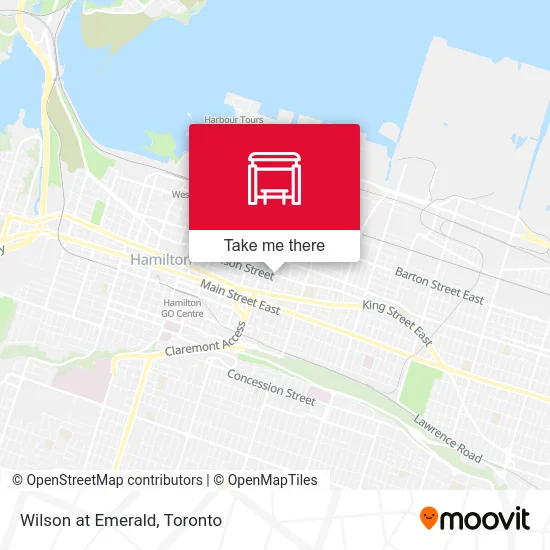 Wilson at Emerald map