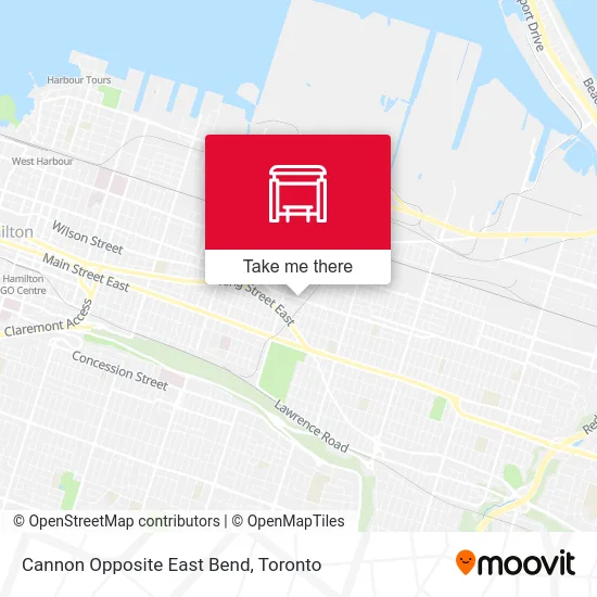 Cannon Opposite East Bend map