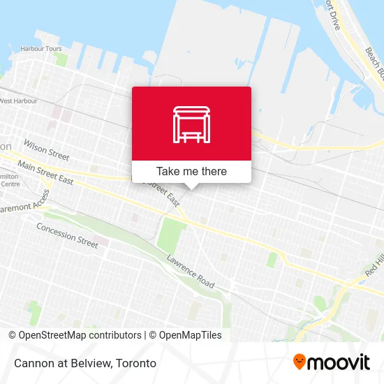 Cannon at Belview map