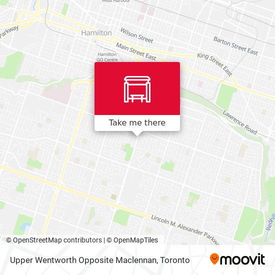 Upper Wentworth Opposite Maclennan map