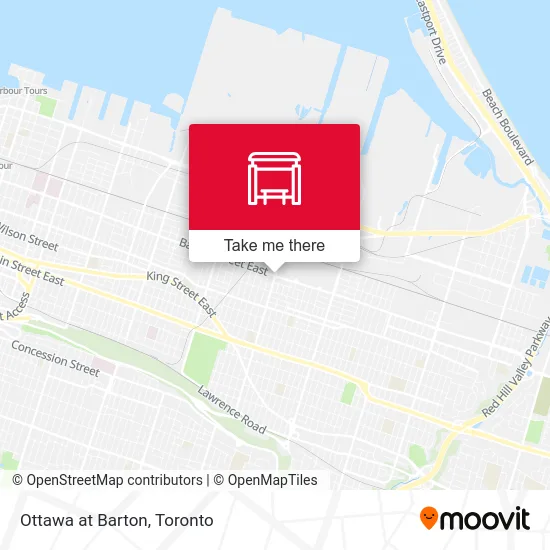 Ottawa at Barton map
