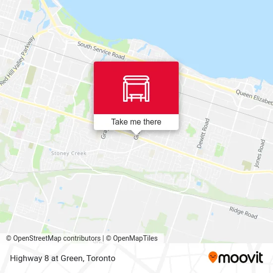 Highway 8 at Green map