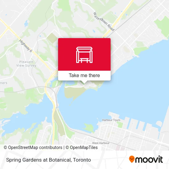 Spring Gardens at Botanical map